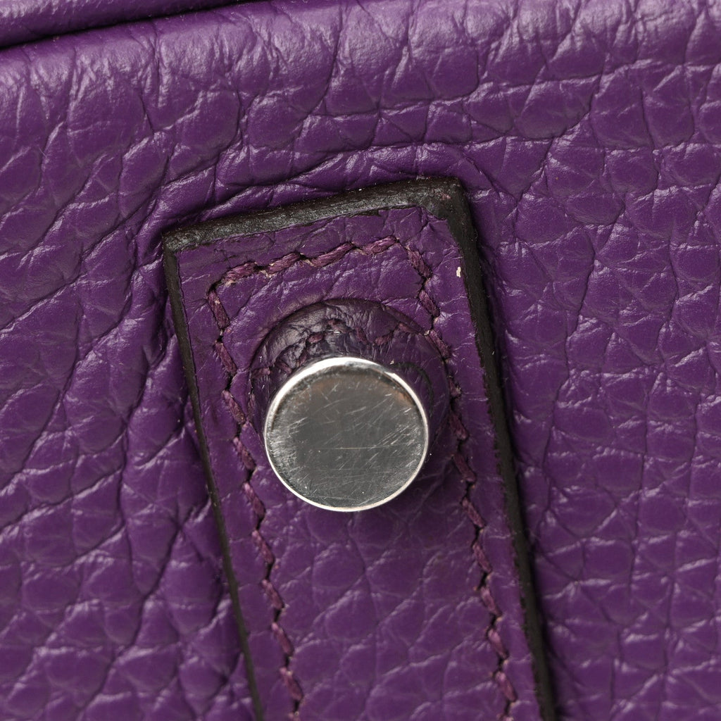 Taurillon Clemence Birkin 30 Ultraviolet
