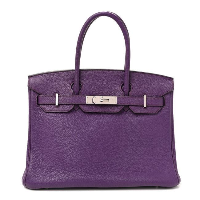 Taurillon Clemence Birkin 30 Ultraviolet Hover Image