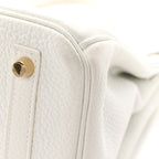 Taurillon Clemence Birkin 30 White