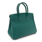 Epsom Birkin 30 Malachite