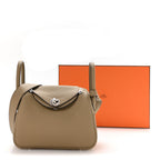 Taurillon Clemence Mini Lindy 20 Beige Marfa