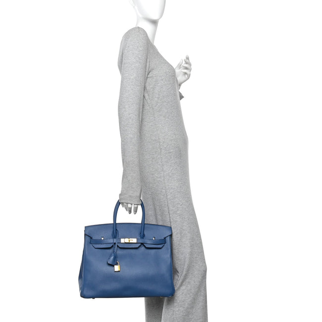 Epsom Birkin 35 Bleu Agate Main Image