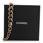 Crystal CC Chain Choker Necklace Gold