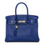 Taurillon Novillo Horseshoe Birkin 30 Bleu Brighton