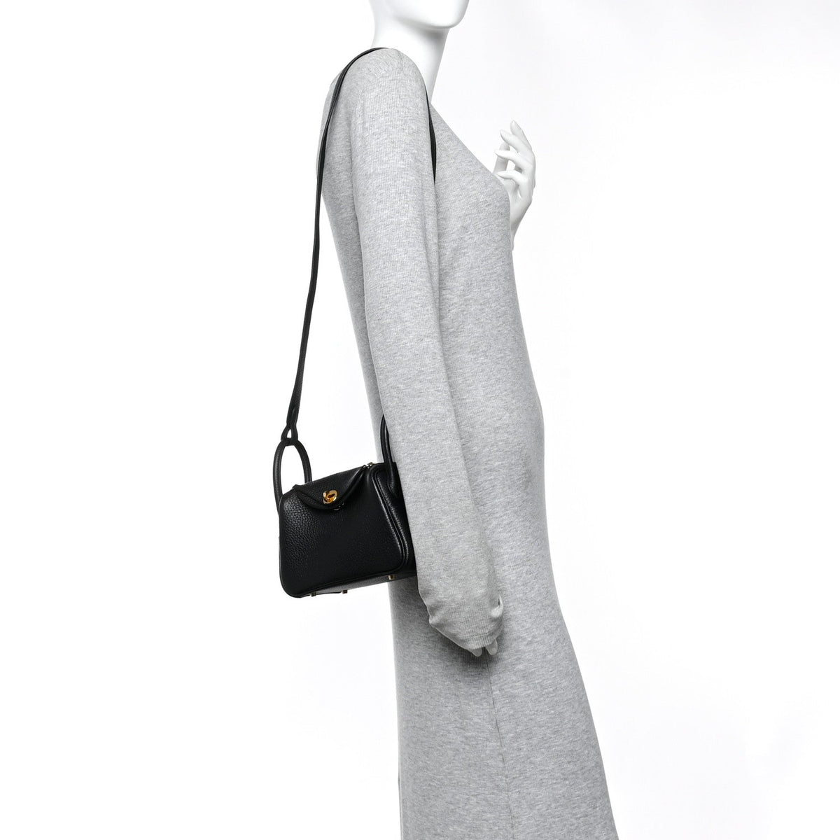 Taurillon Clemence Mini Lindy 20 Black