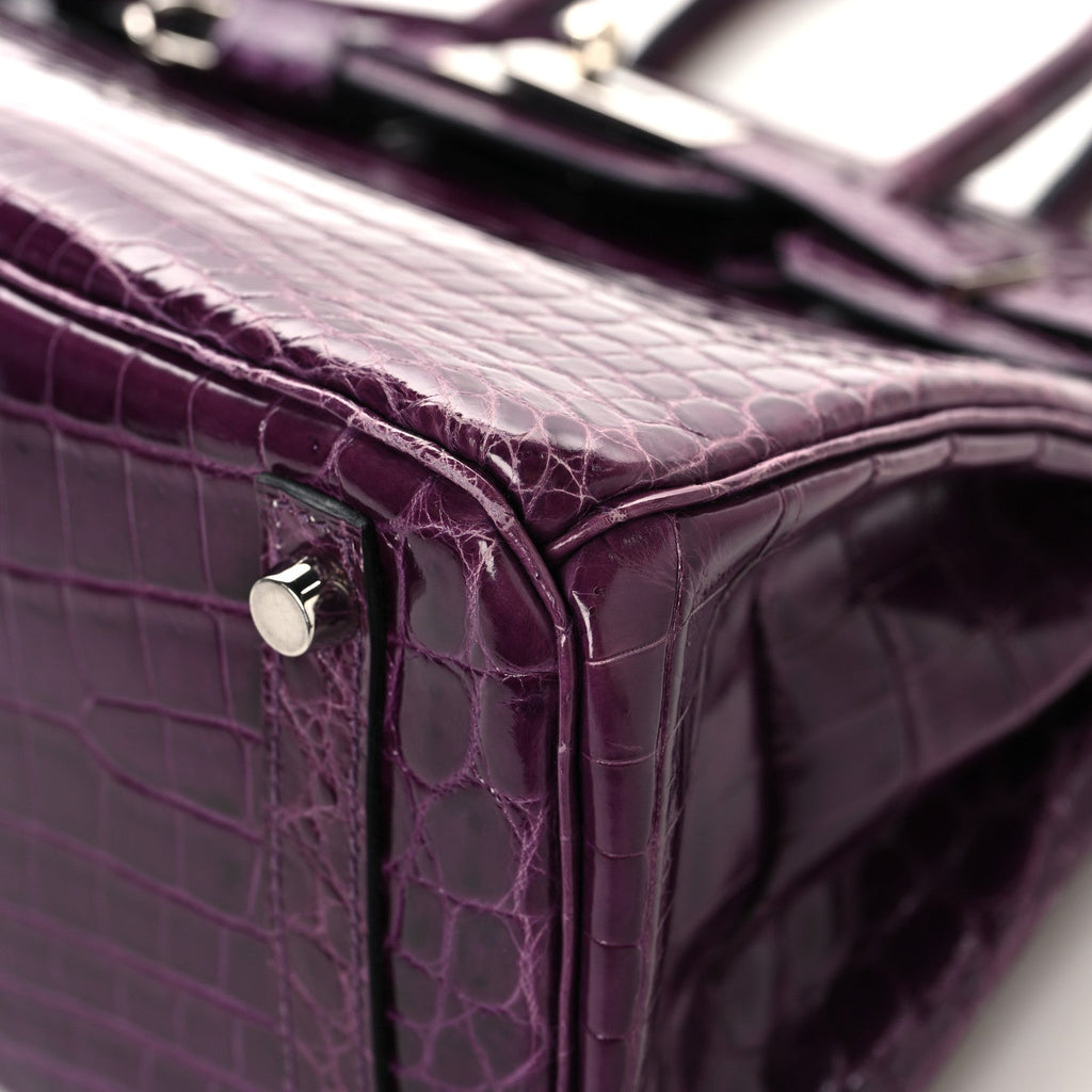 Shiny Niloticus Crocodile Birkin 30 Cassis