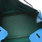 Togo Verso Birkin 30 Bleu Zanzibar Malachite