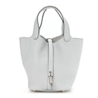 Taurillon Clemence Picotin Lock 18 PM Bleu Pale