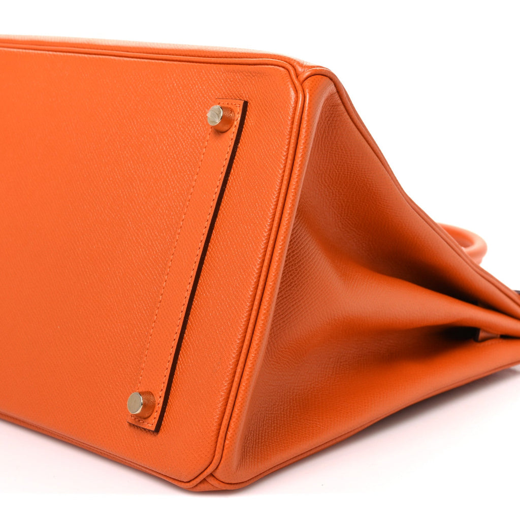 Epsom Birkin 35 Orange