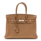 Taurillon Clemence Birkin 30 Biscuit