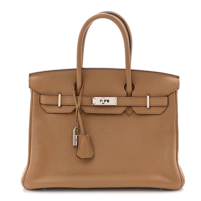 Taurillon Clemence Birkin 30 Biscuit Hover Image