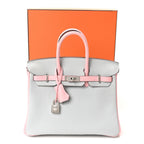 Togo Horseshoe Birkin 25  Bleu Pale Rose Sakura