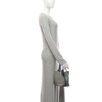Taurillon Clemence Picotin Lock 18 PM Gris Mouette Bleu Agate
