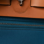 Toile Officier Vache Hunter Herbag Zip PM 31 Bleu Izmir Fauve
