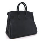 Togo Birkin 25 Black Black