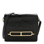 Matte Alligator Mini Sac Roulis Black