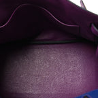 Togo Horseshoe Birkin 30 Blue Electrique Anemone