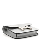 Metallic Chevre Chamkilight Constance Slim Wallet Argent