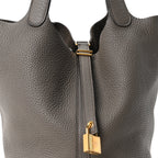 Taurillon Clemence Picotin Lock 22 MM Gris Asphalte