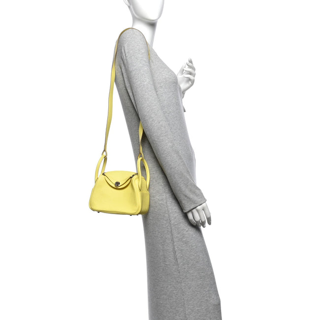 Taurillon Clemence Mini Lindy 20 Limoncello Main Image