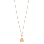 Metal CC Rue Cambon Necklace Gold