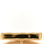 Metal CC No 5 Earrings Gold Black