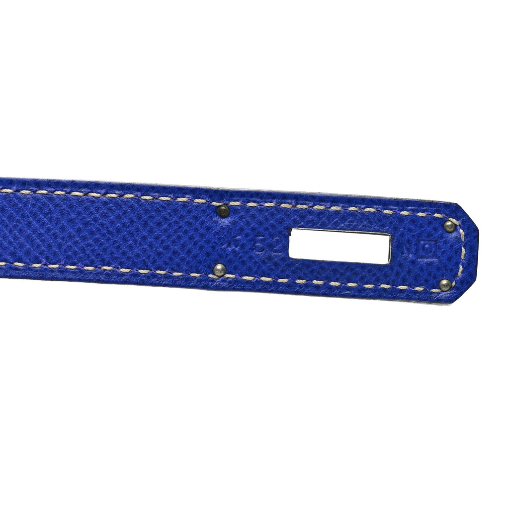 Epsom Kelly Sellier 35 Bleu Electrique