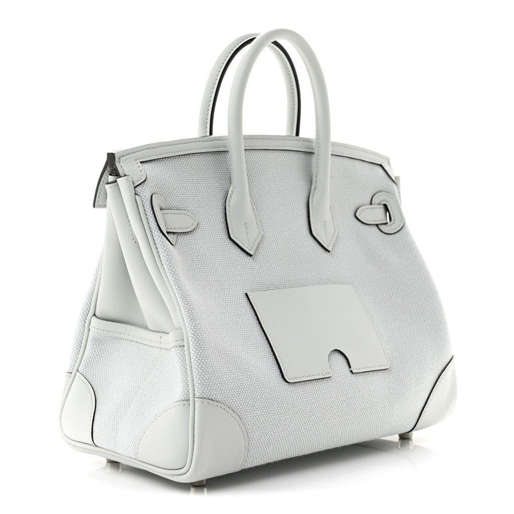 Toile Goeland Swift Cargo Birkin 25 Gris Platine