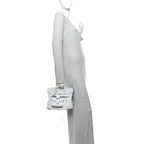 Toile Goeland Swift Cargo Birkin 25 Gris Platine