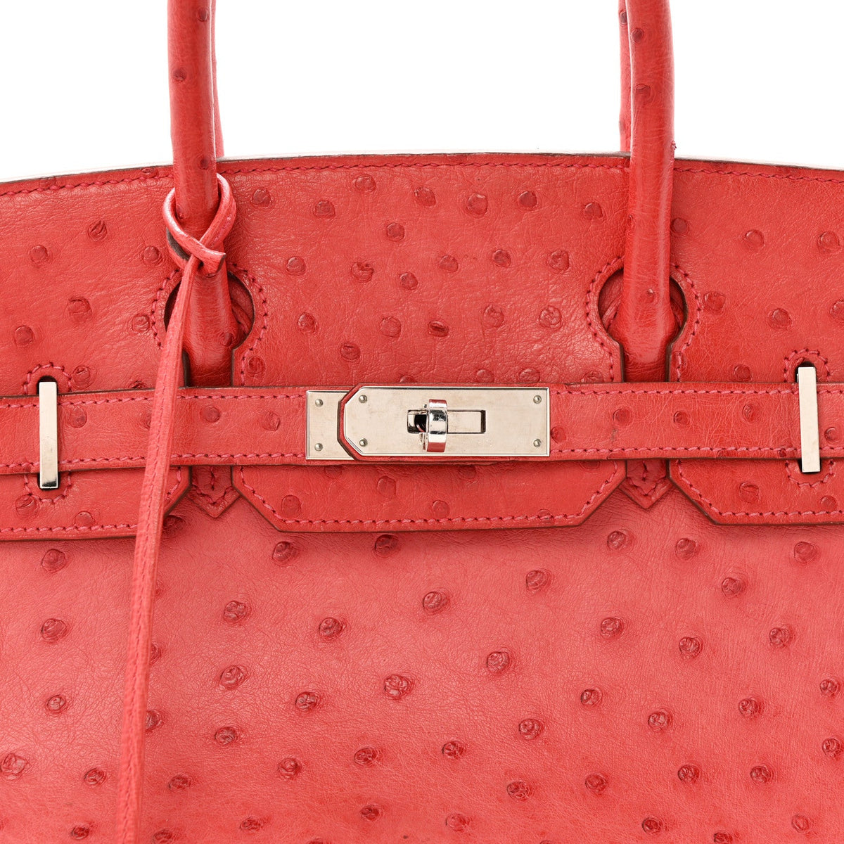 Ostrich Birkin 30 Rouge Vif