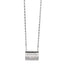Metal Lambskin Strass Crystal Purse CC Long Necklace Silver