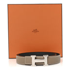 Swift Epsom 24mm Mini Constance H Belt 75 30 Black Etoupe