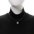 Crystal Timeless CC Necklace Silver