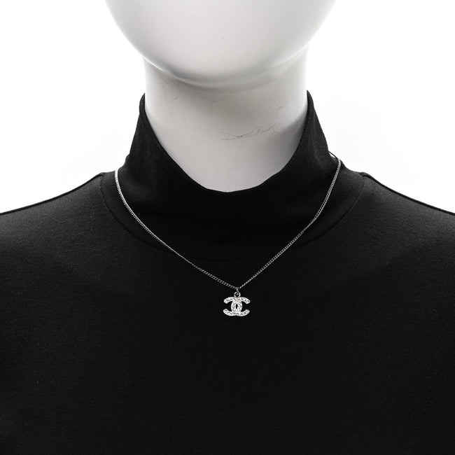 Crystal Timeless CC Necklace Silver Main Image