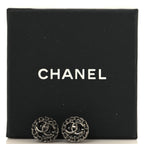 CC Chain Round Earrings Ruthenium Black Ruthenium Black