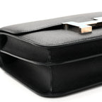 Epsom Enamel Constance 24 Black Bleu Saint Cyr