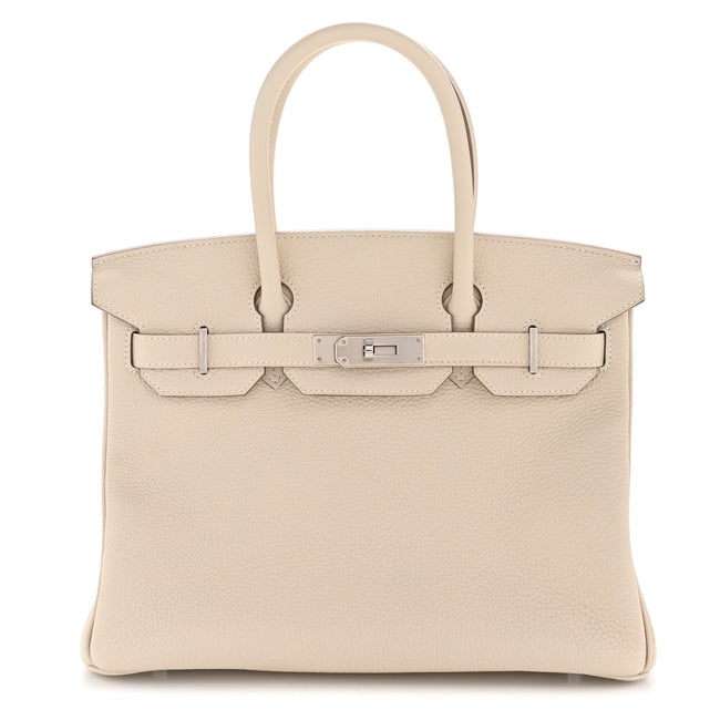 Taurillon Clemence Birkin 30 Craie Hover Image