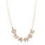 Pearl Crystal CC Logo Choker Necklace Gold