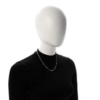 Metal CC Short Chain Necklace Gold