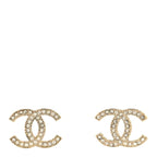 Crystal CC Earrings Gold