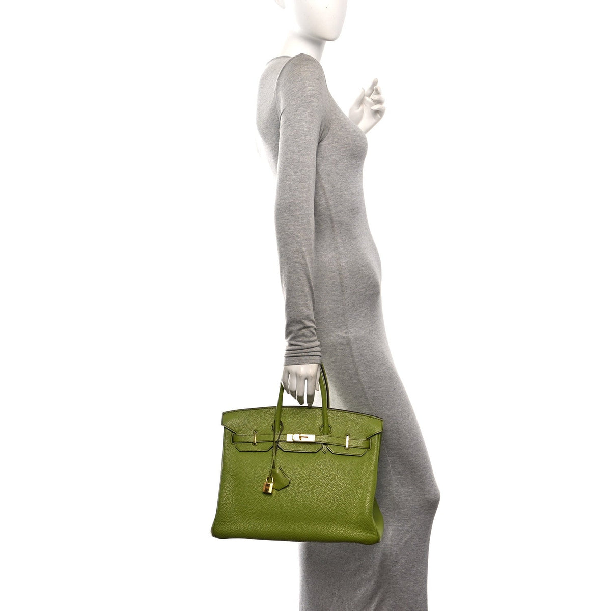 Togo Birkin 35 Vert Anis