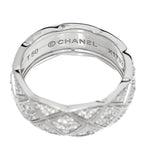 18K White Gold Diamond Small Coco Crush Pave Ring 50 5.5