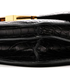 Matte Alligator Constance 18 Black