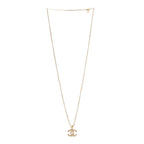 Tweed Effect CC Necklace Gold