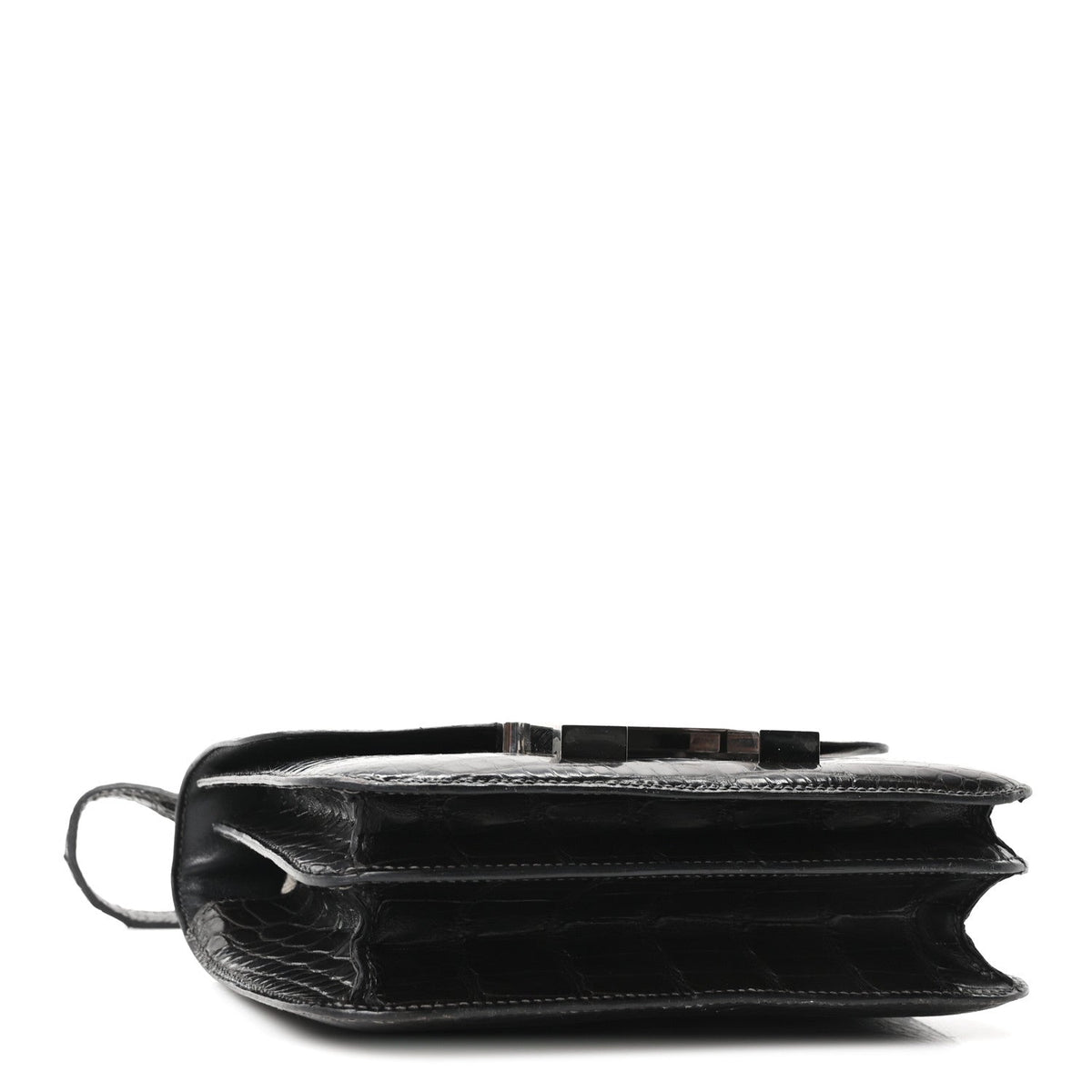 Shiny Alligator Constance 18 Black
