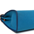 Toile Officier Vache Hunter Herbag Zip PM 31 Bleu Izmir Fauve