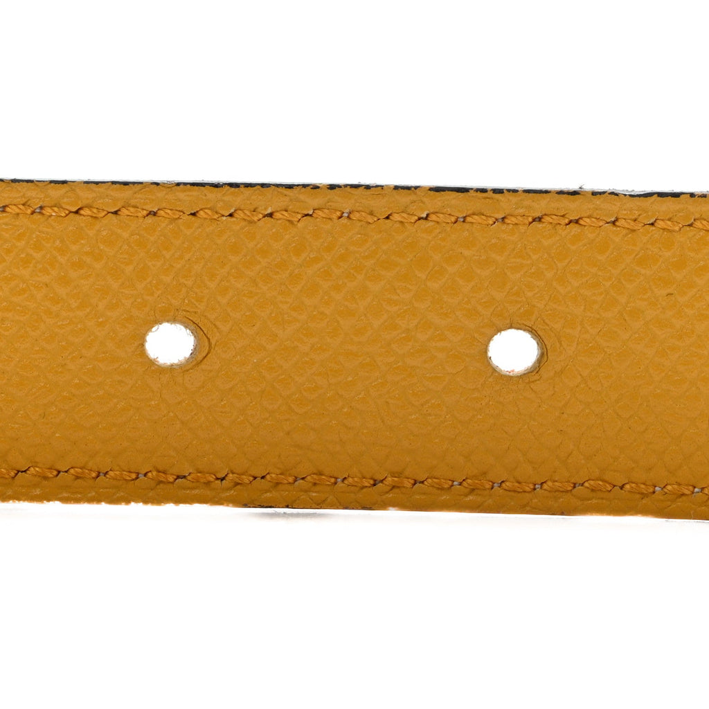 Swift Epsom 24mm Mini Constance Belt 80 Gold Jaune Ambre