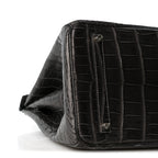Matte Niloticus Crocodile Birkin 35 Graphite