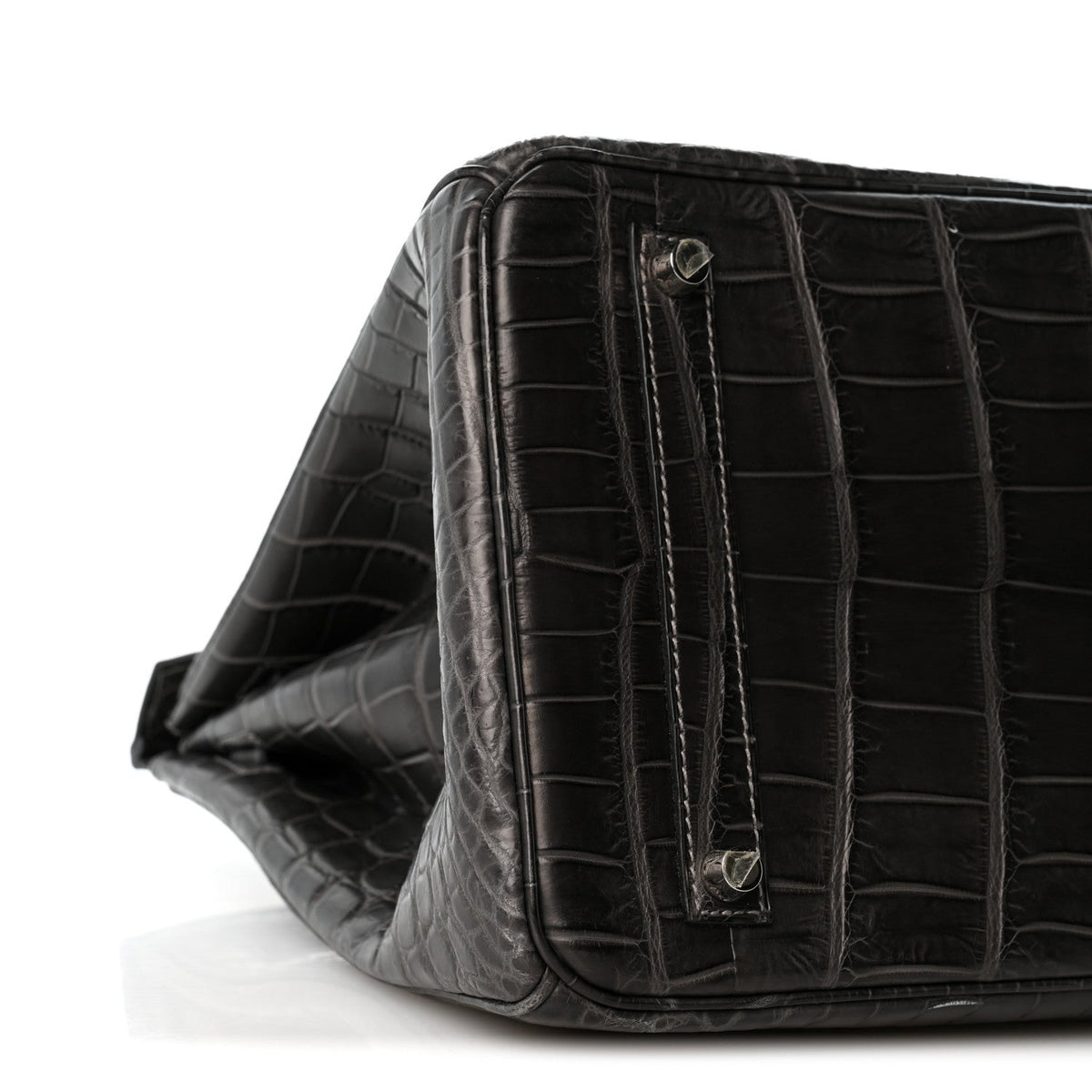 Matte Niloticus Crocodile Birkin 35 Graphite