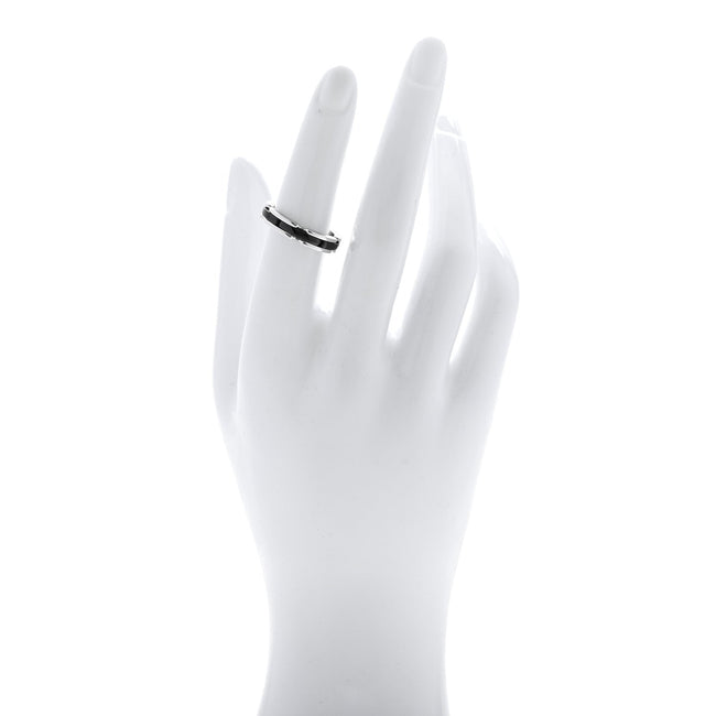 18K White Gold Black Ceramic Small Ultra Ring 59 8.75 Main Image